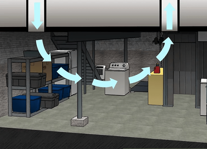 How to ventilate the basement