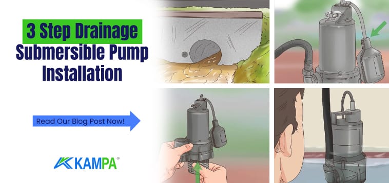 3 Step Drainage Submersible Pump Installation