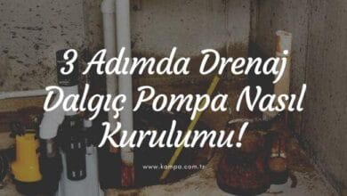 3 adımda drenaj dalgıç pompa kurulumu