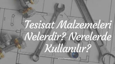 Tesisat malzemeleri nelerdir nerelerde kullanılır