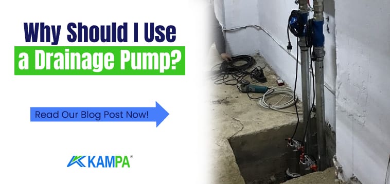 use a drainage pump