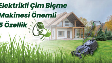 Elektrikli çim biçme makinesi