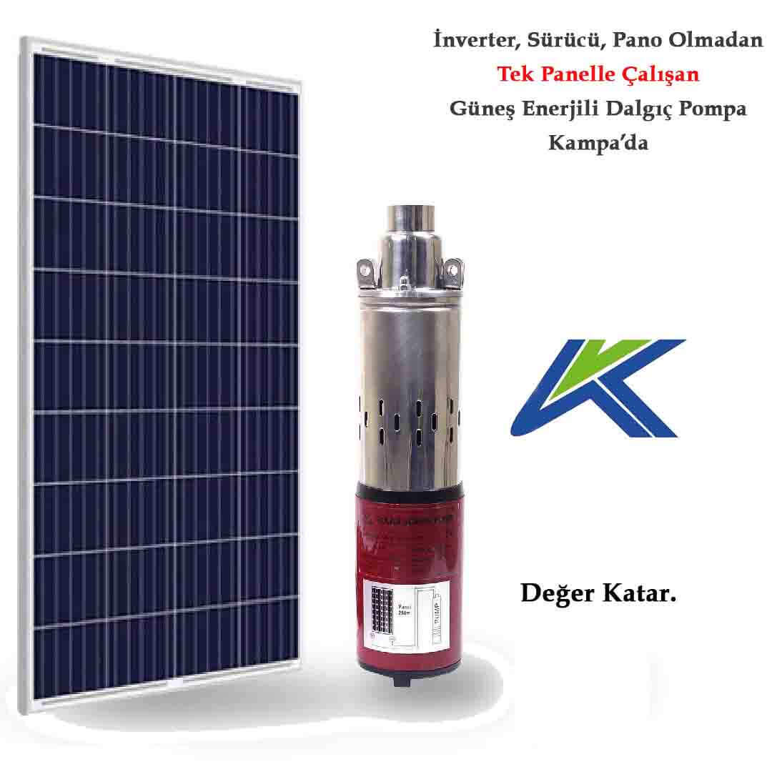 Solar paket ürün 24 volt dc dalgıç pompa seti