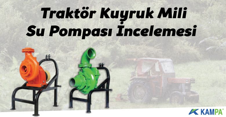 Traktör Kuyruk mili su pompası