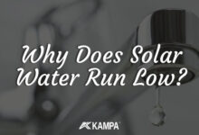 Why does solar water run low