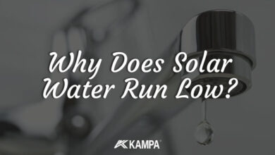 Why does solar water run low