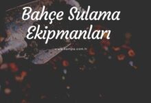 bahçe sulama ekipmanları