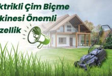 Elektrikli çim biçme makinesi