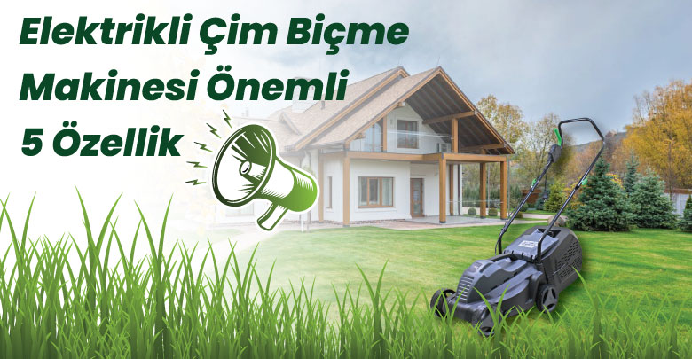 Elektrikli çim biçme makinesi