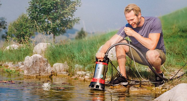 Kanaldan Su Çekmek İçin Pompa dalgıç